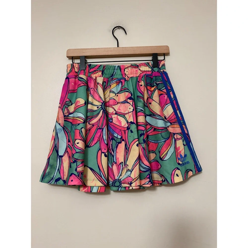 Adidas Originals x Farm Rio Floral‎ Banana Print Skirt Multicolor Size S
